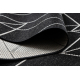TEPPICH SIZAL FLOORLUX 20605 schwarz / silber DREIECKE, GEOMETRISCH - ZWEITKLASSIGES PRODUKT