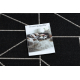 TEPPICH SIZAL FLOORLUX 20605 schwarz / silber DREIECKE, GEOMETRISCH - ZWEITKLASSIGES PRODUKT