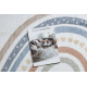 Carpet BONO 724 RAINBOW HEART cream / light grey - SECOND-RATE PRODUCT