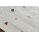 Carpet BONO 724 RAINBOW HEART cream / light grey - SECOND-RATE PRODUCT
