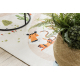 Alfombra lavable BAMBINO 1165 Zoo para niños antideslizante beige - PRODUCTO DE SEGUNDA CLASE