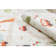 Alfombra lavable BAMBINO 1165 Zoo para niños antideslizante beige - PRODUCTO DE SEGUNDA CLASE