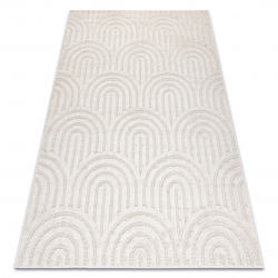 Tapis SANTO SIZAL 0537 géométrique blanc - PRODUIT DE DEUXIÈME QUALITÉ