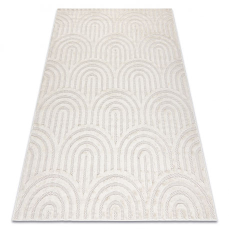 Carpet SANTO SISAL 0537 geometric white - SECOND-RATE PRODUCT