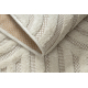 Carpet SANTO SISAL 0537 geometric white - SECOND-RATE PRODUCT