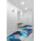 Runner anti-slip LOTUS COLOR 36500 Abstraction blue / red WASHABLE 100cm
