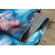 Runner anti-slip LOTUS COLOR 36500 Abstraction blue / red WASHABLE 100cm