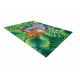 BAMBINO 2651 washing carpet Animals, jungle for children anti-slip - green / brown 