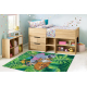 BAMBINO 2651 washing carpet Animals, jungle for children anti-slip - green / brown 
