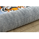 BAMBINO 2651 Waschteppich Tiere, Dschungel für Kinder Anti-Rutsch - grün / braun 