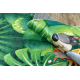 BAMBINO 2651 washing carpet Animals, jungle for children anti-slip - green / brown 