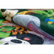 BAMBINO 2651 washing carpet Animals, jungle for children anti-slip - green / brown 