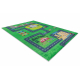 Tapis lavable BAMBINO 2660 Ville, rues pour les enfants antidérapant - vert / gris