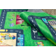BAMBINO 2660 Waschteppich Stadt, Straßen für Kinder Anti-Rutsch - grün / grau 
