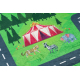 Tapis lavable BAMBINO 2660 Ville, rues pour les enfants antidérapant - vert / gris