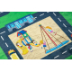 Tapis lavable BAMBINO 2660 Ville, rues pour les enfants antidérapant - vert / gris
