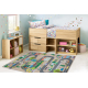 BAMBINO 34600 washing carpet City, streets for children anti-slip - beige / grey 