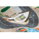 BAMBINO 34600 washing carpet City, streets for children anti-slip - beige / grey 