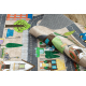 BAMBINO 34600 washing carpet City, streets for children anti-slip - beige / grey 