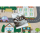 Tapis lavable BAMBINO 34600 Ville, rues pour les enfants antidérapant - beige / gris