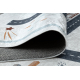 BAMBINO 46980 vasketeppe Skog, gater for barn anti-skli - hvit / grønn