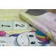 BAMBINO 54060 washing carpet Unicorn, hopscotch for children anti-slip - pink / yellow