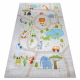 BAMBINO 50230 Waschteppich Zoo, Straßen für Kinder Anti-Rutsch - beige / grün