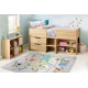 BAMBINO 50230 tæppe skal vaskes Zoologisk have, gader for børn skridsikker - beige / grøn