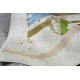Tapis lavable BAMBINO 50230 Zoo, rues pour les enfants antidérapant - beige / vert