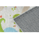 BAMBINO 50230 washing carpet Zoo, streets for children anti-slip - beige / green 
