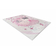 BAMBINO 2161Waschteppich Ballerina, Kätzchen für Kinder Anti-Rutsch - rosa