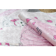 BAMBINO 2161Waschteppich Ballerina, Kätzchen für Kinder Anti-Rutsch - rosa