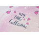 BAMBINO 2161Waschteppich Ballerina, Kätzchen für Kinder Anti-Rutsch - rosa