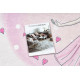 BAMBINO 2161Waschteppich Ballerina, Kätzchen für Kinder Anti-Rutsch - rosa