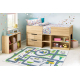 BAMBINO 2338 washing carpet Excavator, streets for children anti-slip - white / green