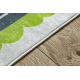 BAMBINO 2338 washing carpet Excavator, streets for children anti-slip - white / green