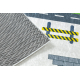 Tappeto lavabile BAMBINO 2338 Escavatore, strade per bambini antiscivolo - bianca / verde