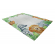 BAMBINO 54090 washing carpet Animals, Africa for children anti-slip - white / green
