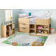 BAMBINO 54090 washing carpet Animals, Africa for children anti-slip - white / green