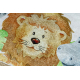 Tapis lavable BAMBINO 54090 Animaux, Afrique pour les enfants antidérapant - blanc / vert