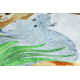BAMBINO 54090 washing carpet Animals, Africa for children anti-slip - white / green