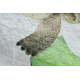 BAMBINO 54090 washing carpet Animals, Africa for children anti-slip - white / green