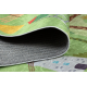 BAMBINO 50200 Waschteppich Dorf, Straßen für Kinder Anti-Rutsch - grün / braun 