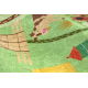 BAMBINO 50200 washing carpet Village, streets for children anti-slip - green / brown 