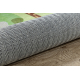 BAMBINO 50200 washing carpet Village, streets for children anti-slip - green / brown 