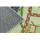 Alfombra lavable BAMBINO 50200 Aldea, calles para niños antideslizante - verde / marrón
