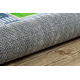 BAMBINO 2624 washing carpet City, streets for children anti-slip - green / grey 