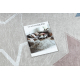 Tapis lavable BAMBINO 48130 Étoiles pour les enfants antidérapant - beige / gris