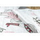 Tapis lavable BAMBINO 2644 Petite fille, licorne pour les enfants antidérapant - blanc / rose