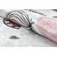 BAMBINO 2644 Waschteppich Mädchen, Einhorn für Kinder Anti-Rutsch - weiß / rosa